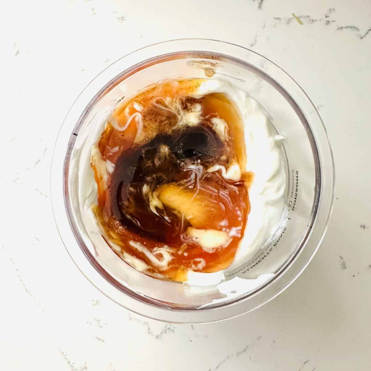 Yogurt and honey combined.