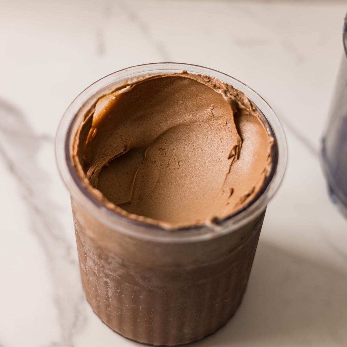 Creamiest chocolate ice cream with avocado.