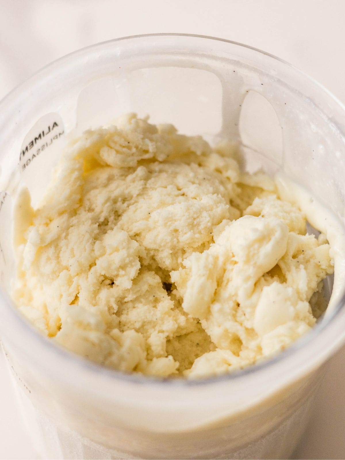Creamiest sugar free vanilla bean ice cream made using Ninja Creami.