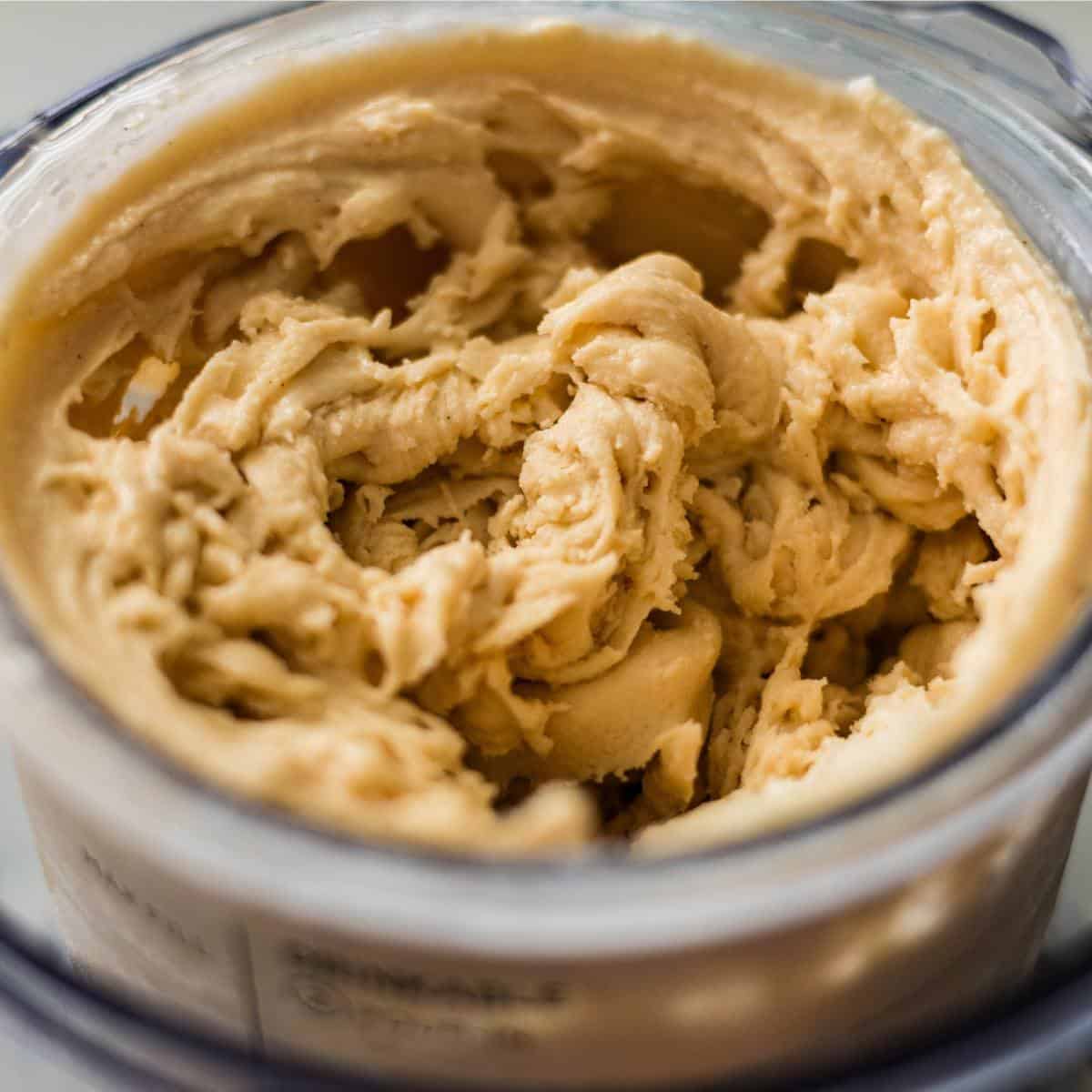 Chai Tea Latte ice cream mixture on a Ninja Creami pint.