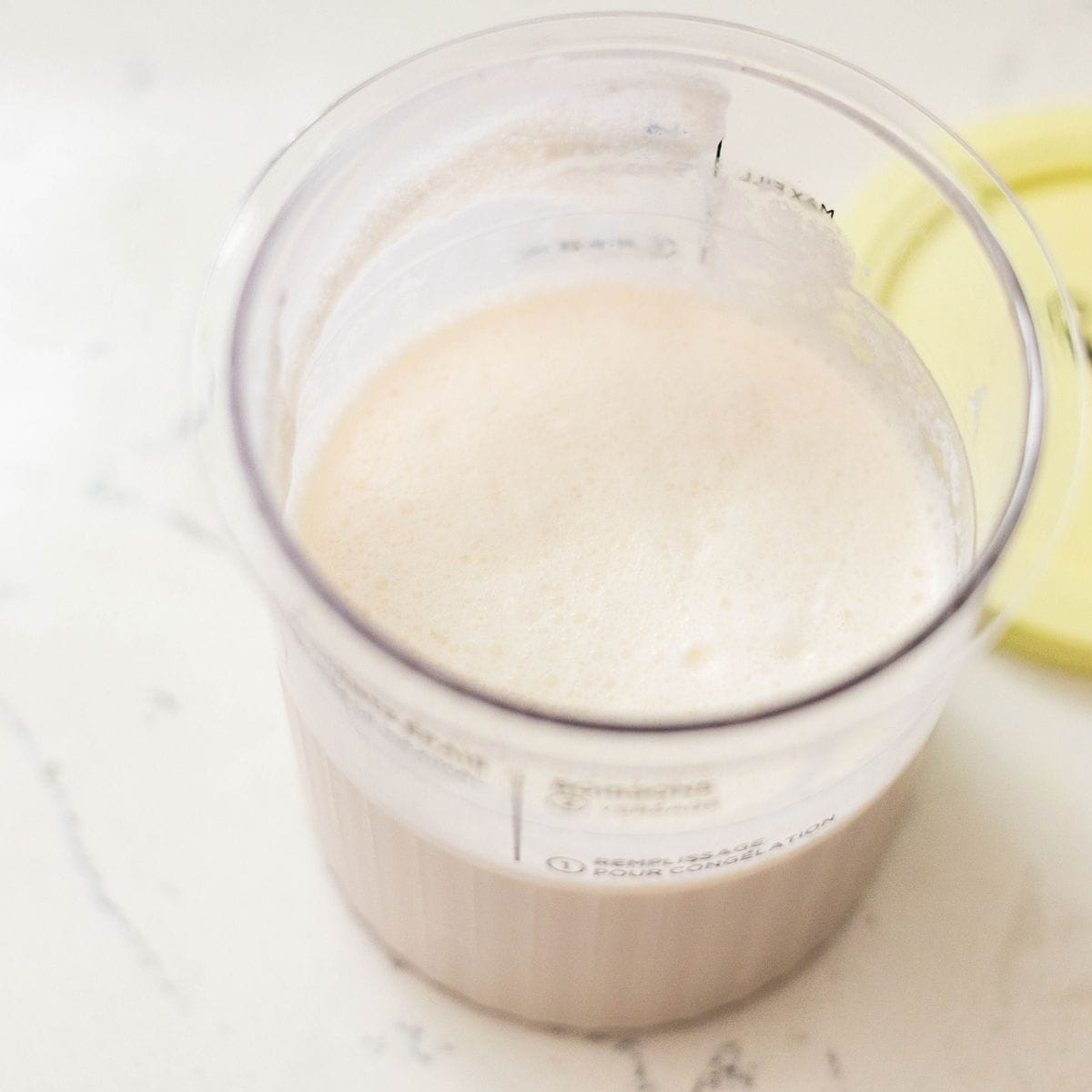 Cookies and Cream ice cream mixture before freezing