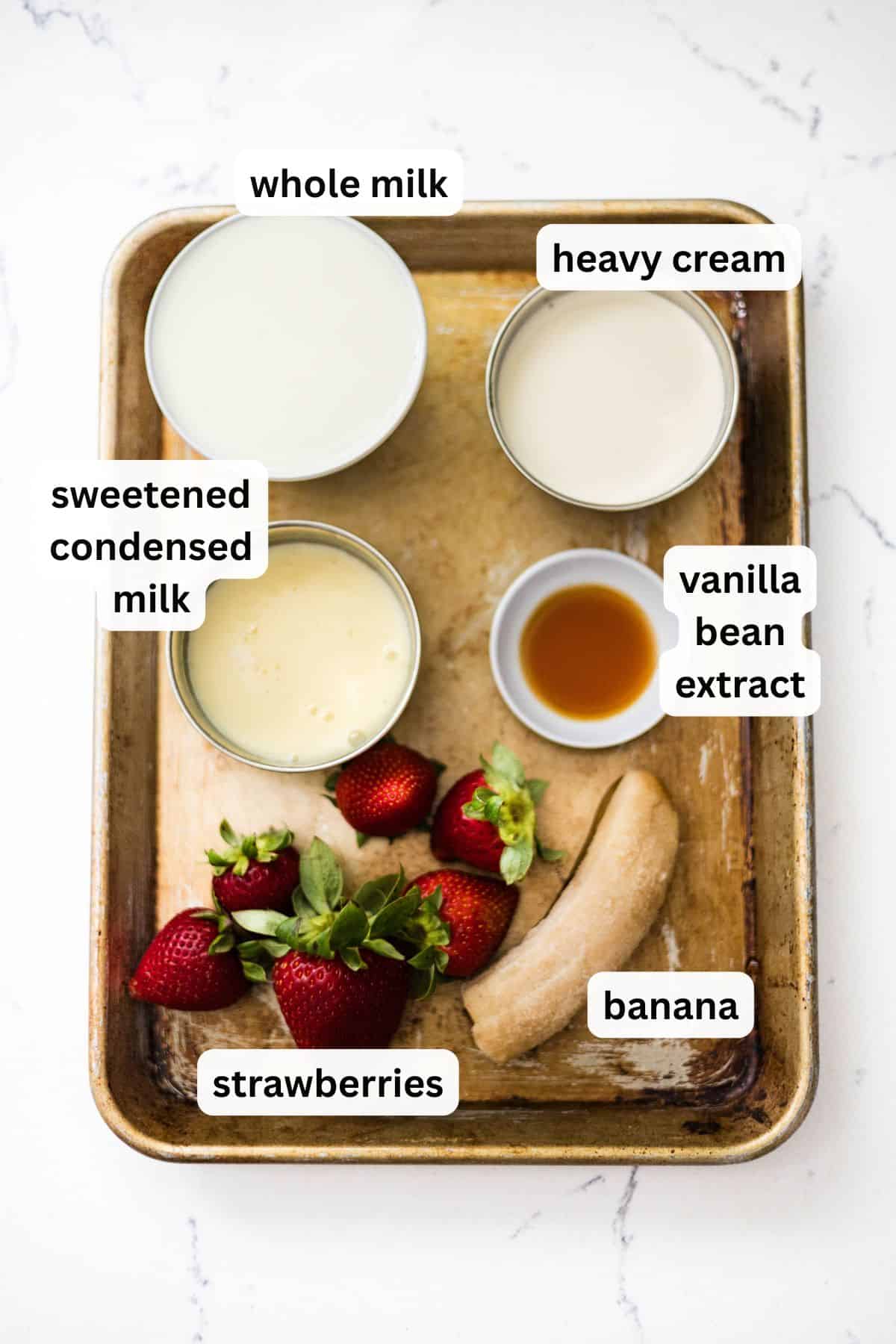 ninja creami strawberry banana ice cream ingredients